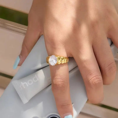 Kika CZ Personalized Zircon Ring