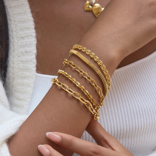 KIKA Classic Chain Bracelet  PVD Plated Stainless Steel 316L
