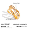Kika Plain Ring Rhinestone Ring
