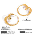 Heart Shape Earring Women PVD Gold Plated Stainless Steel