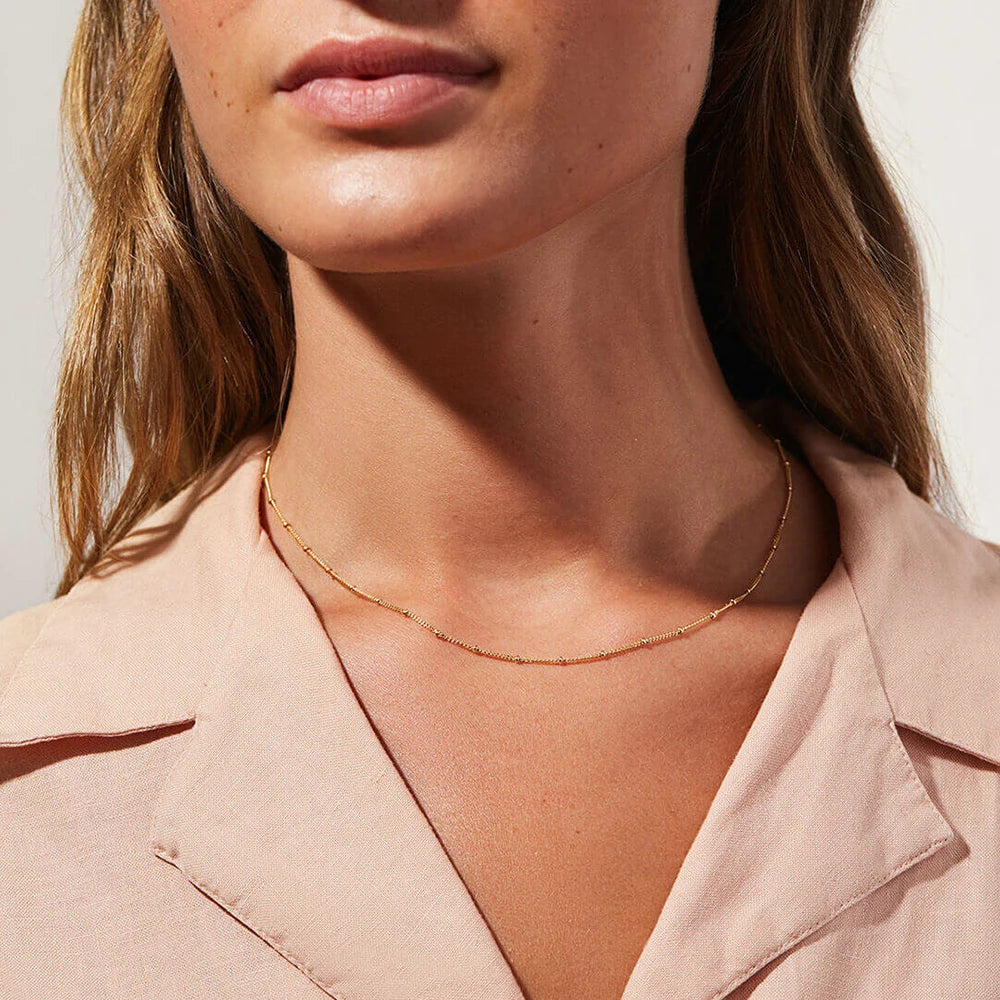 Kika Fashion Trend 18k Gold Color Plated Stainless Steel Heart-Shaped Pendant Necklace Natural Stone Colored Bracelet