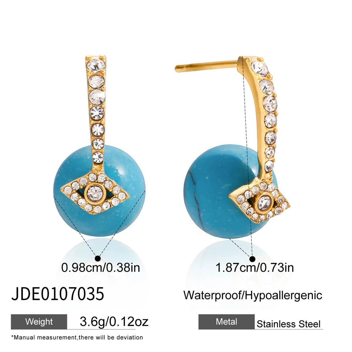Earring Line Hollow  Stainless Steel Stackable