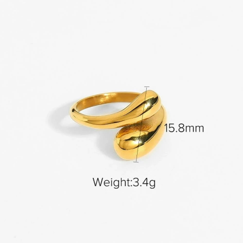 Minimalist Line Ring Stackable Hollow Ring