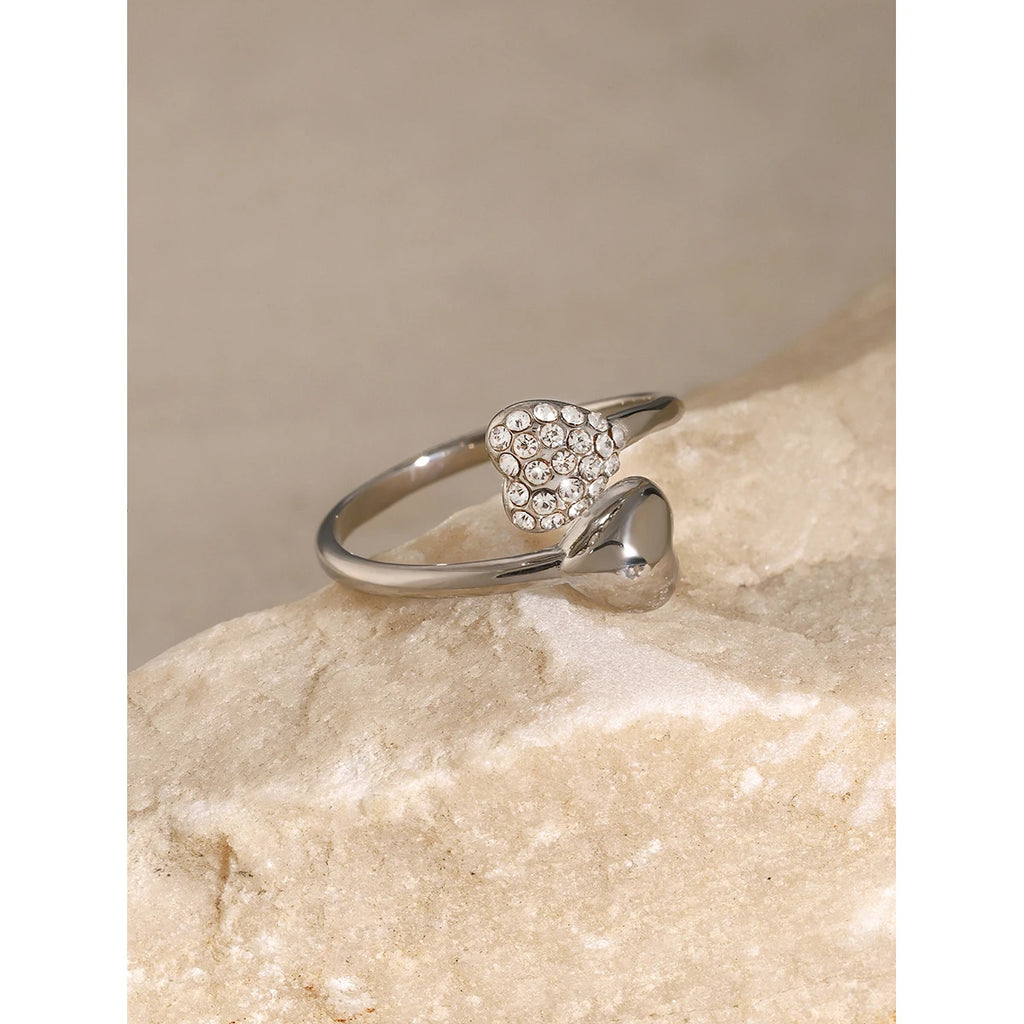 KIKA Chic Charm Rhinestones Waterproof Metal Stainless Steel 316L PVD  Plated