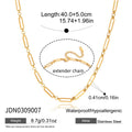Kika Water Droplet Zircon Y-Shaped Chain O-Chain Necklace