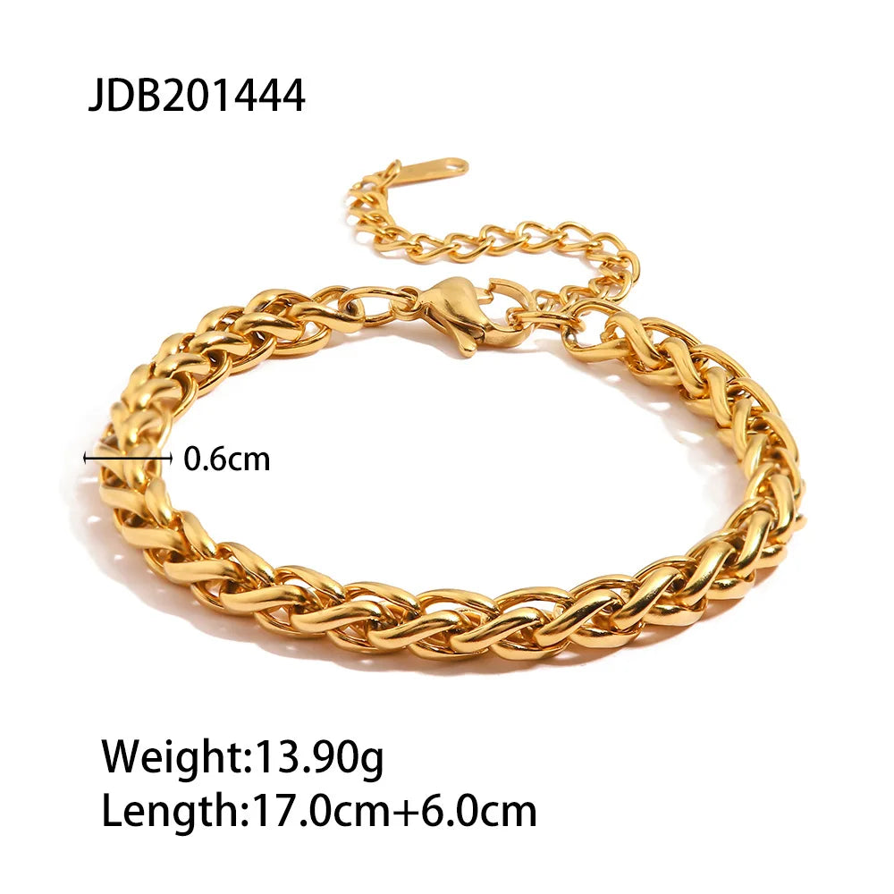 Kika Minimalist Stackable Chain Bracelet