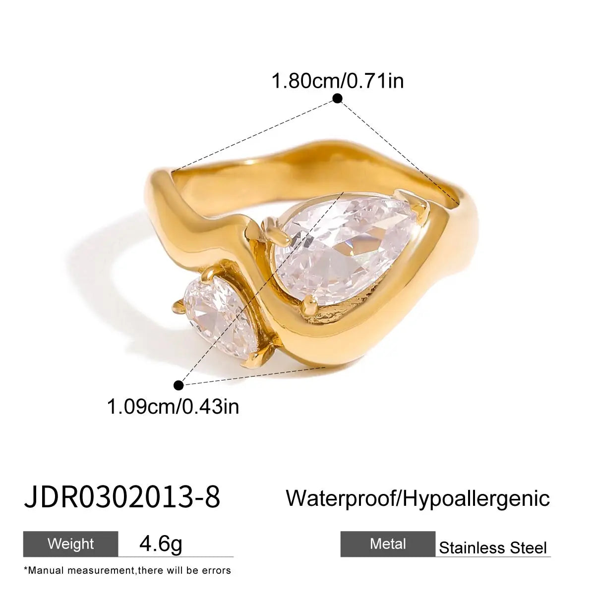 kika Classic Wave Ring