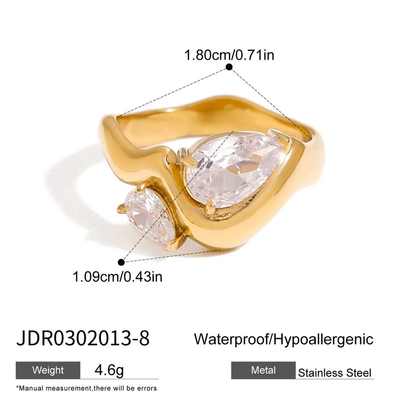 kika Classic Wave Ring