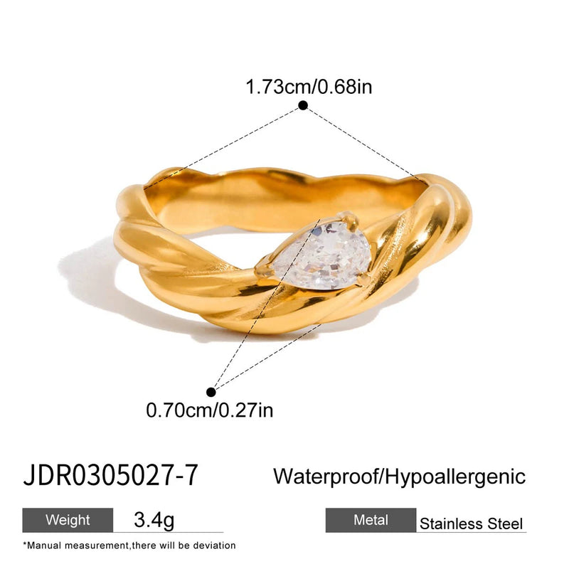 Kika Minimal Classic 18K Gold Color Plated Stainless Steel