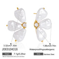 Kika Elegant Imitation Baroque Pearl Stud Earrings
