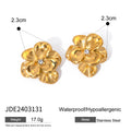 Kika Flower Glossy Charm Stud Earrings Exquisite Ear