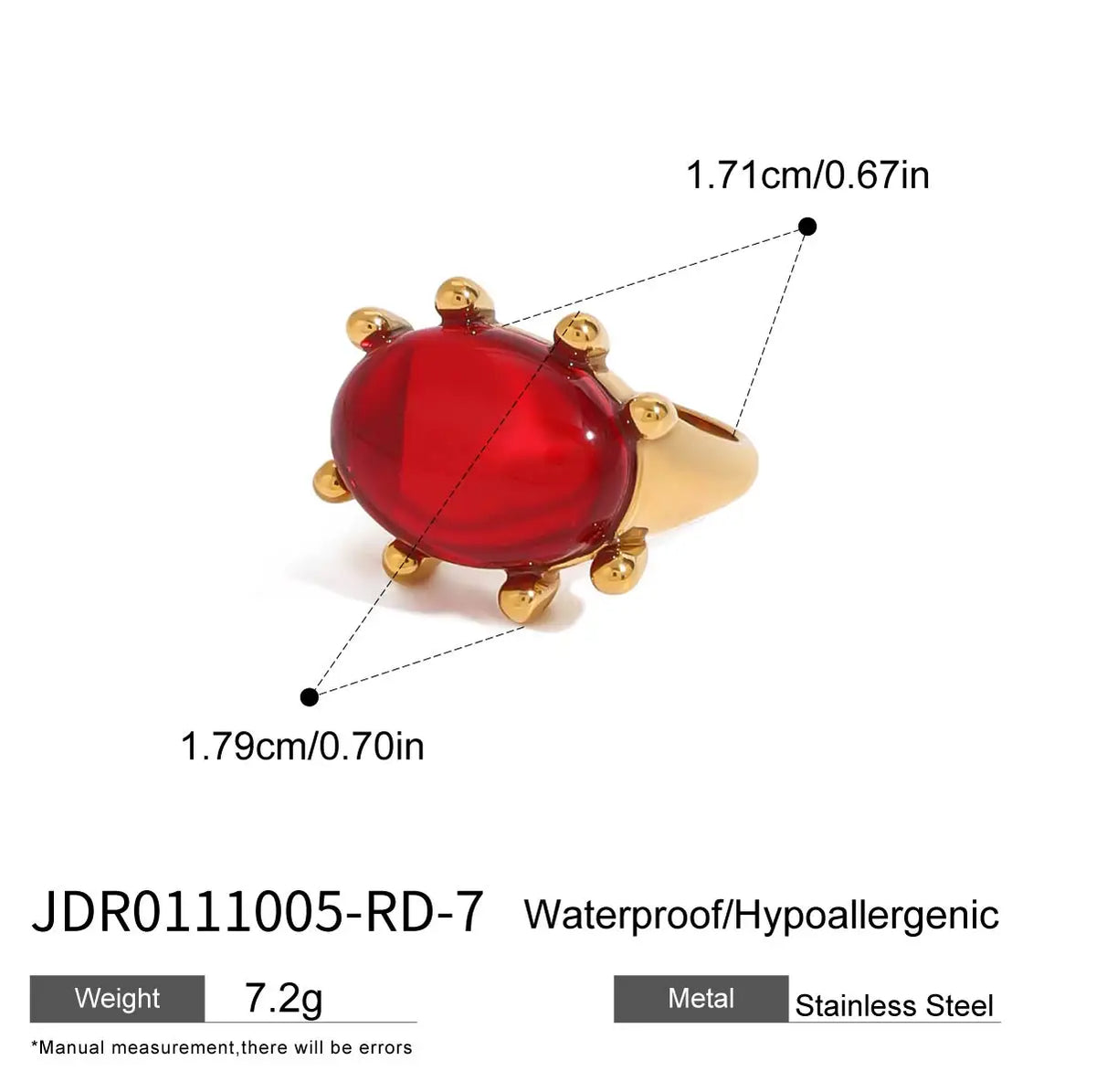Zircon High Polished Geometric Round Chunky  Rings