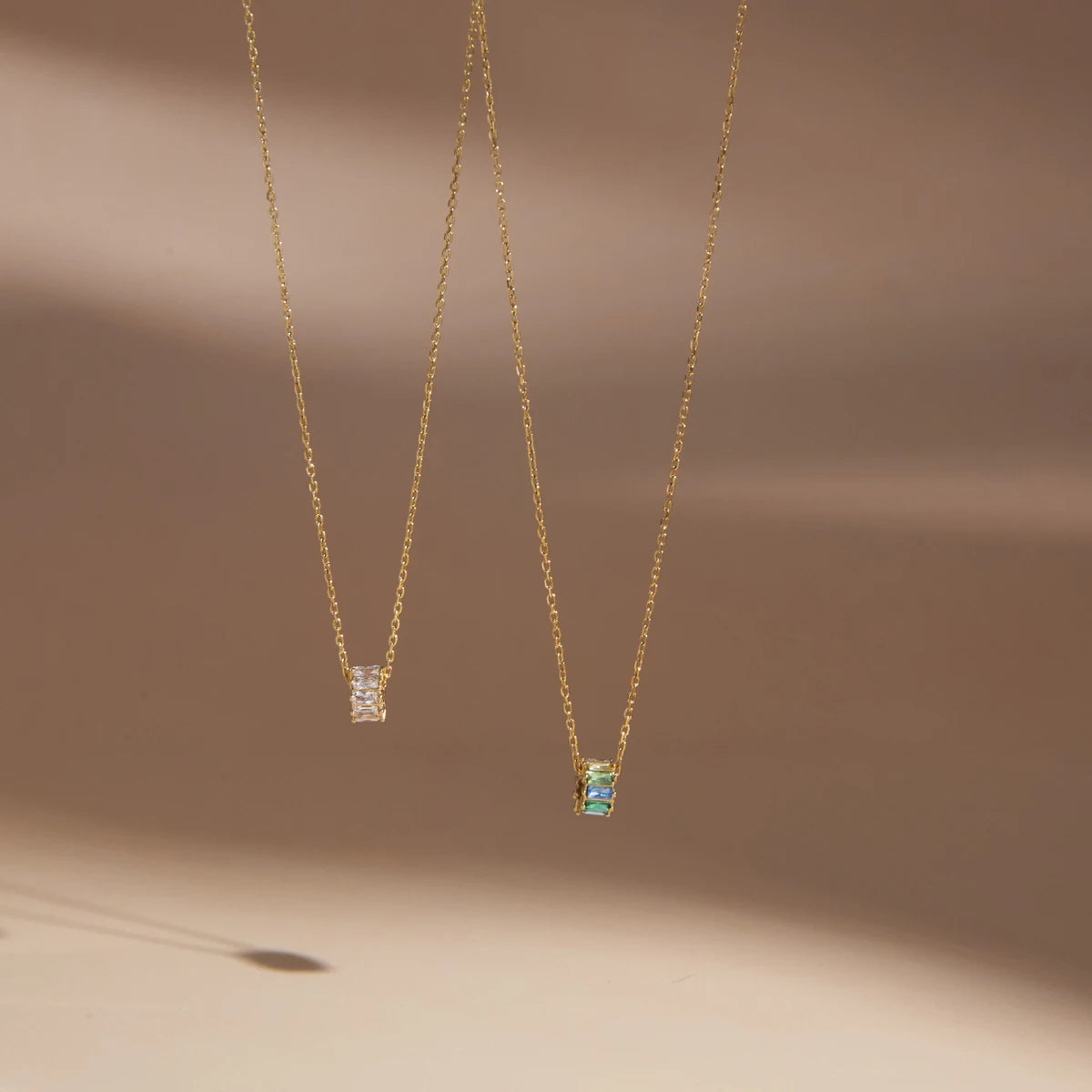 Kika Delicate Zircon Bead Pendant Necklace