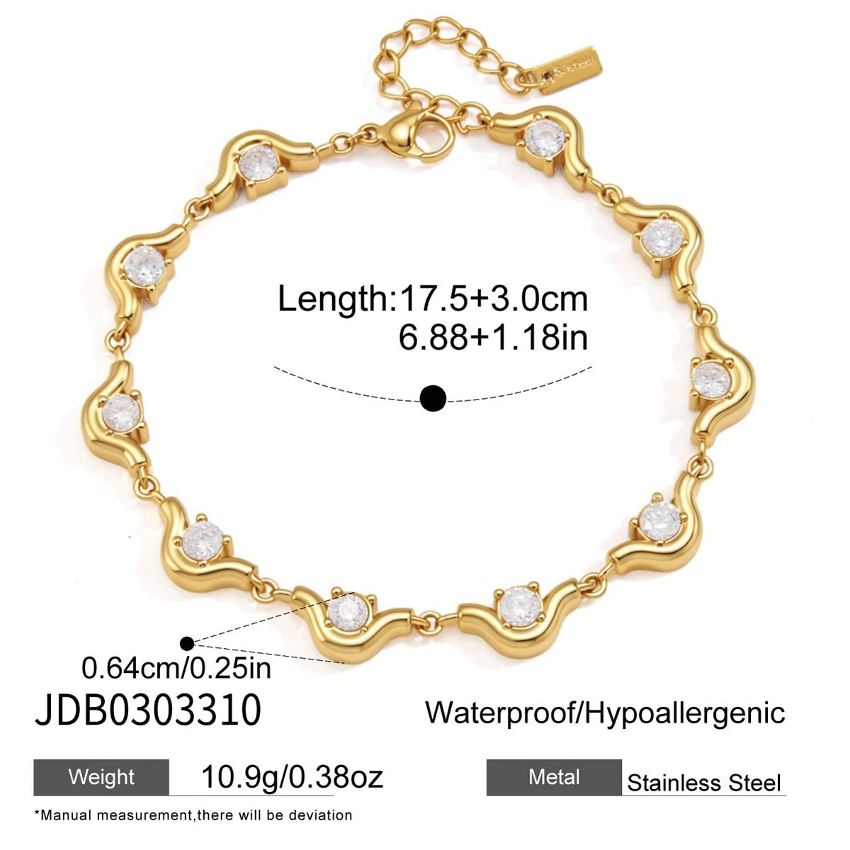 Kika Delicate Crystal Zircon Bracelet