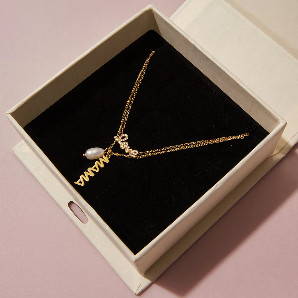 Kika Minimalist Letter Envelope Necklace