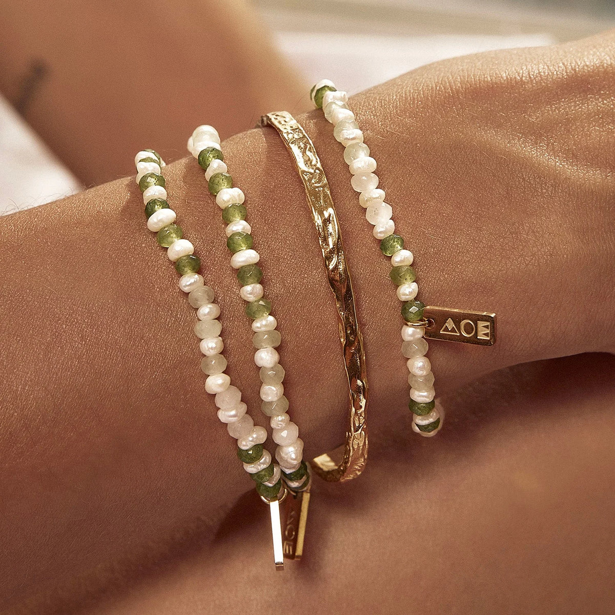 Kika Hammer Pat Cuff Bracelet Bangle
