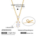 Kika Round Horse Eye Shape Zircon Pendant Necklace