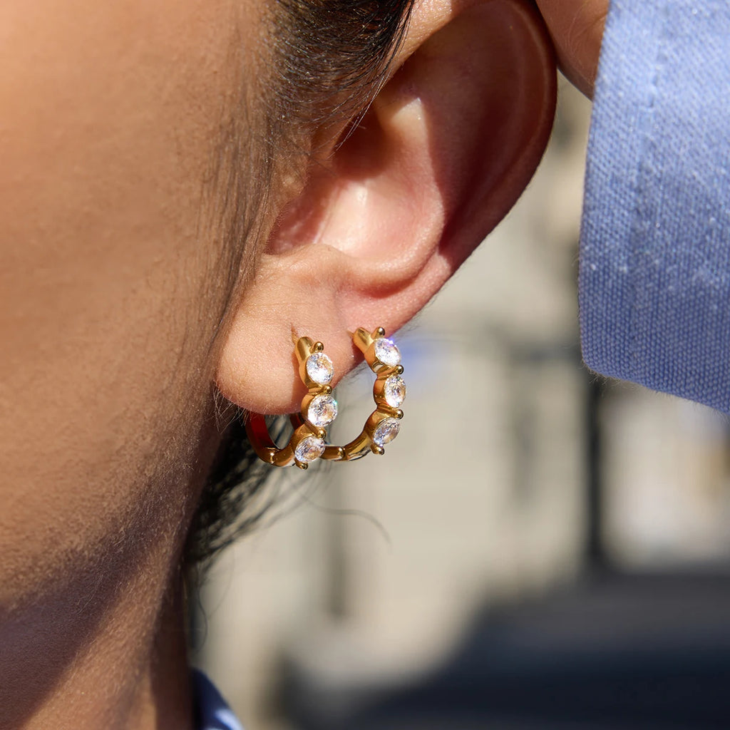 Kika Zircon-Filled Earring