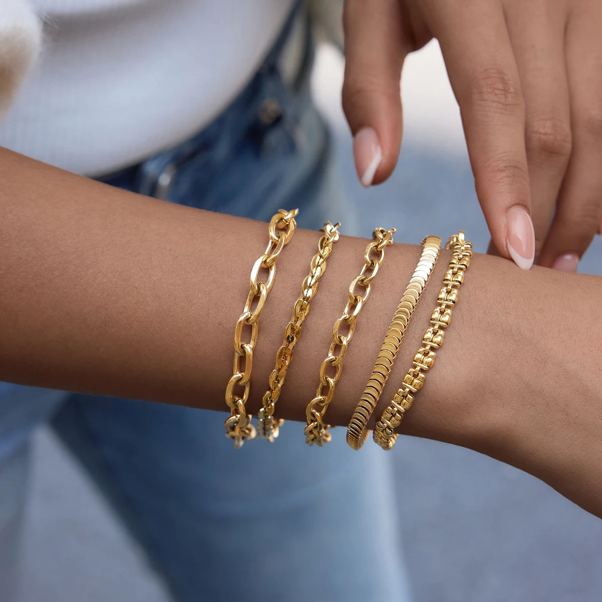 KIKA Classic Chain Bracelet  PVD Plated Stainless Steel 316L
