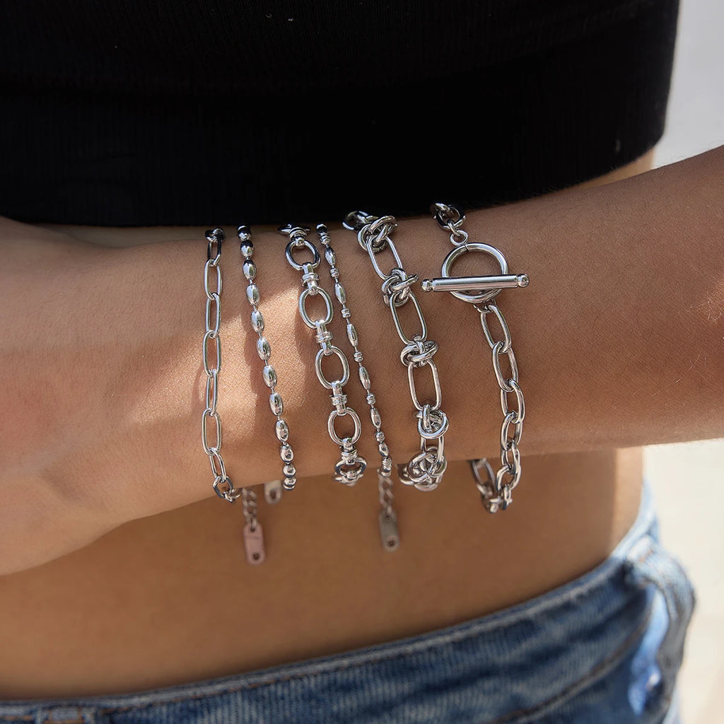 Kika Minimalist Chain Necklace Bracelet