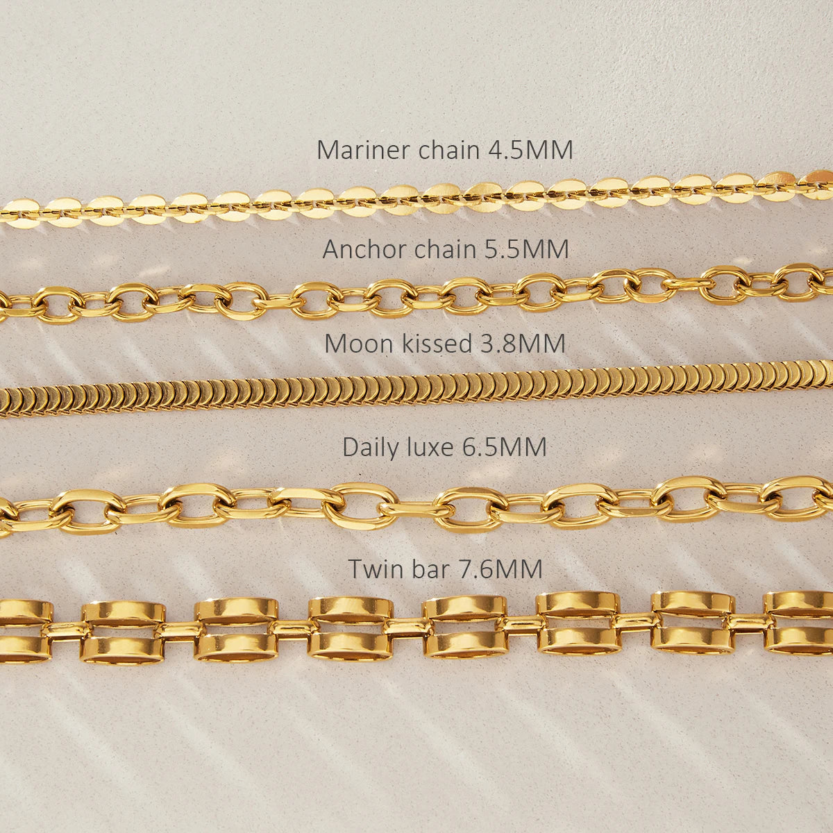 KIKA Classic Chain Bracelet  PVD Plated Stainless Steel 316L