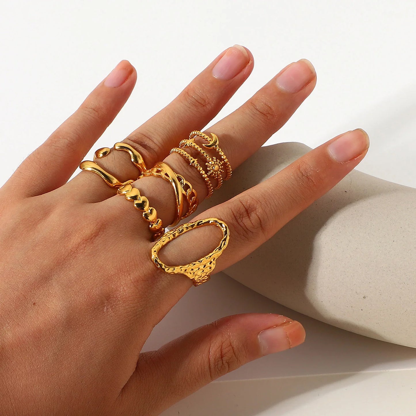 Kika Stainless Steel Jewelry Rings