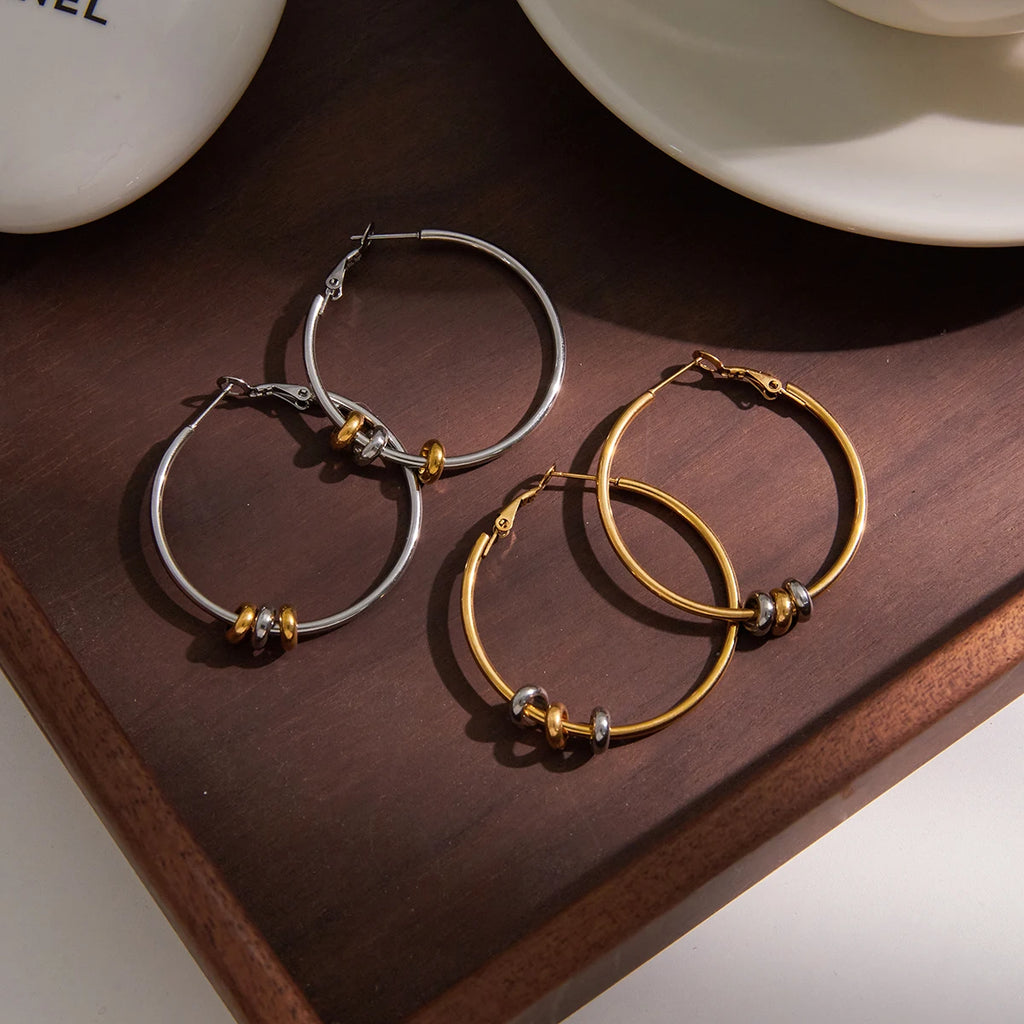 Kika Blocking Big Circle Earrings