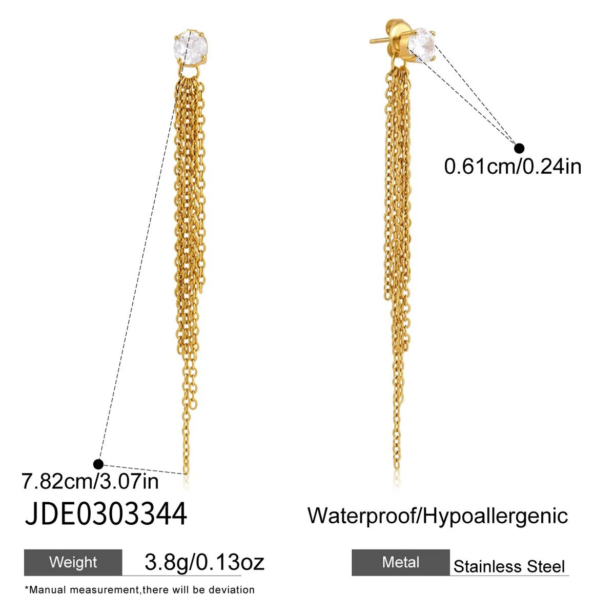 Kika  Delicate Round Zircon Stud Earrings