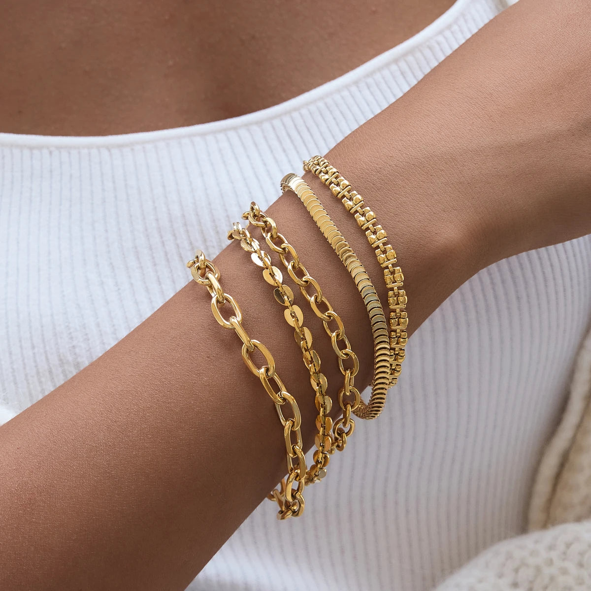 KIKA Classic Chain Bracelet  PVD Plated Stainless Steel 316L