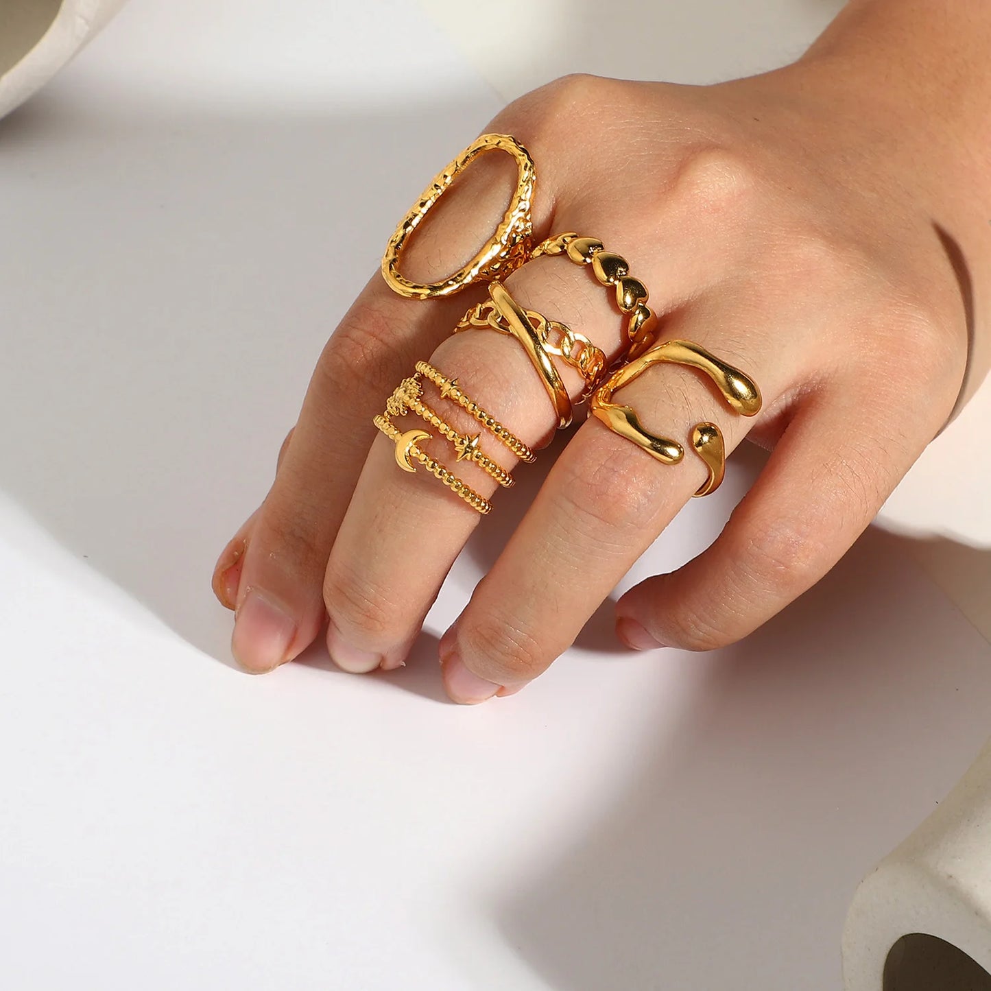 Kika Stainless Steel Jewelry Rings