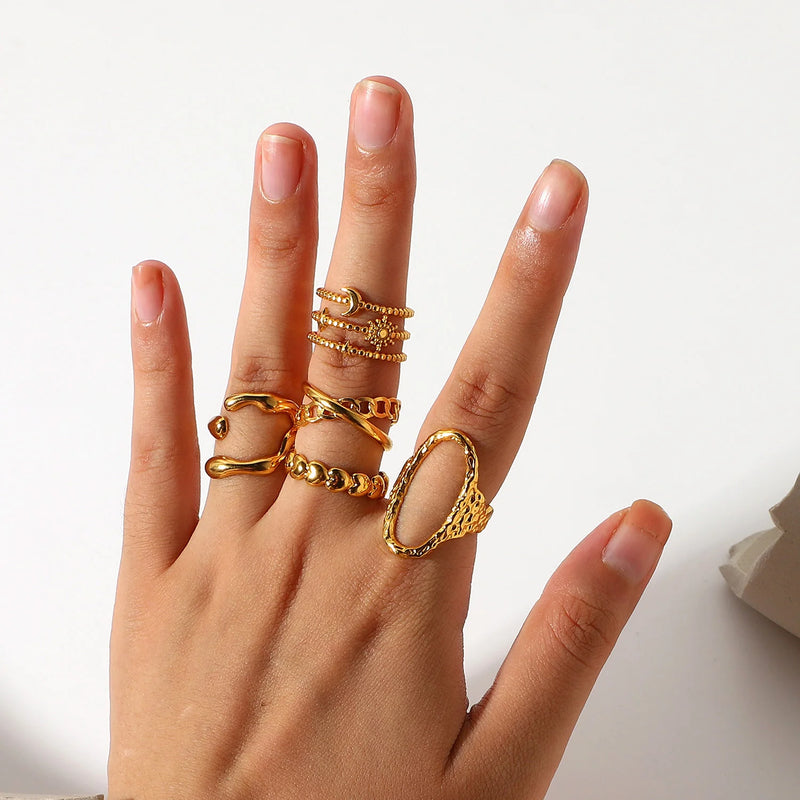 Kika Stainless Steel Jewelry Rings