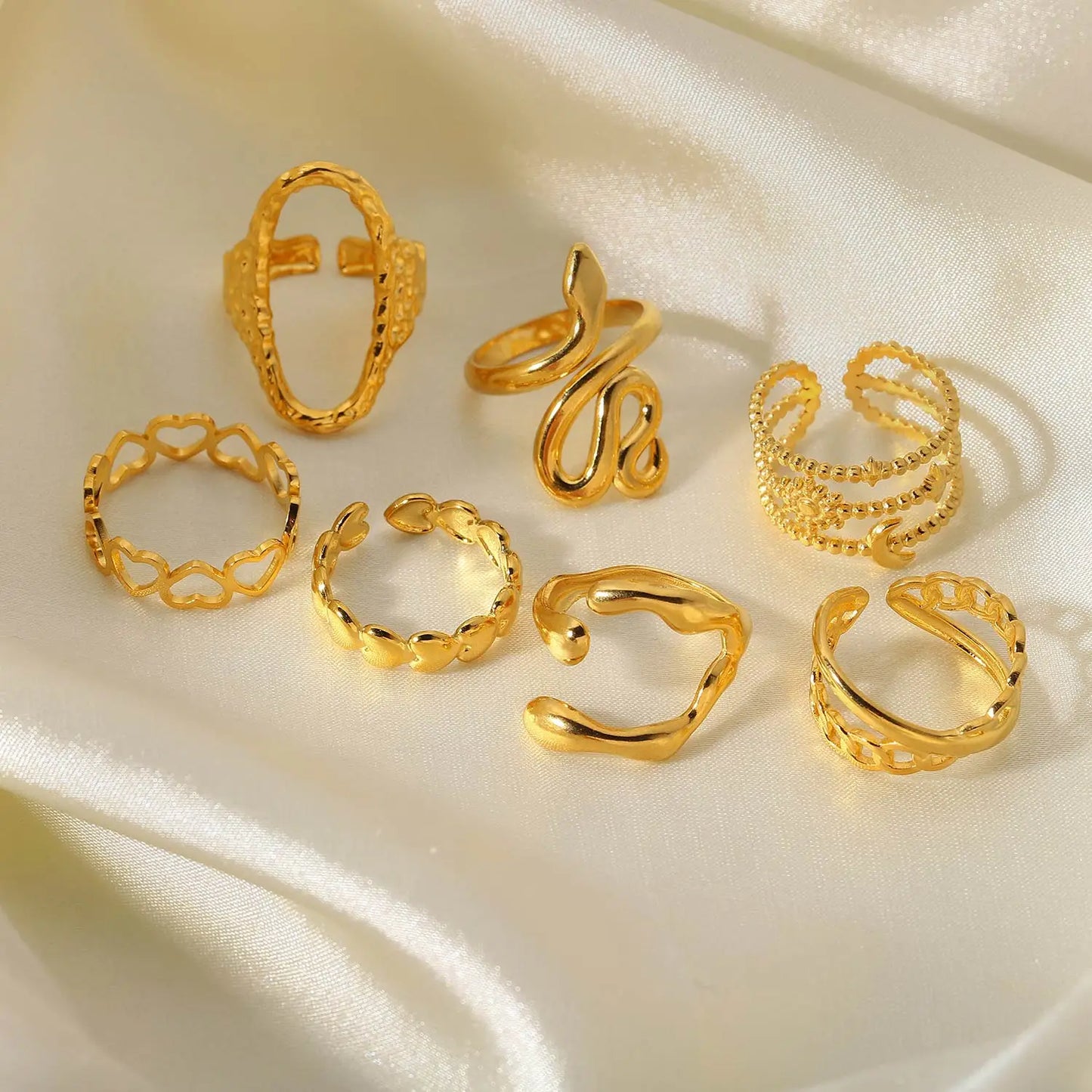Kika Stainless Steel Jewelry Rings