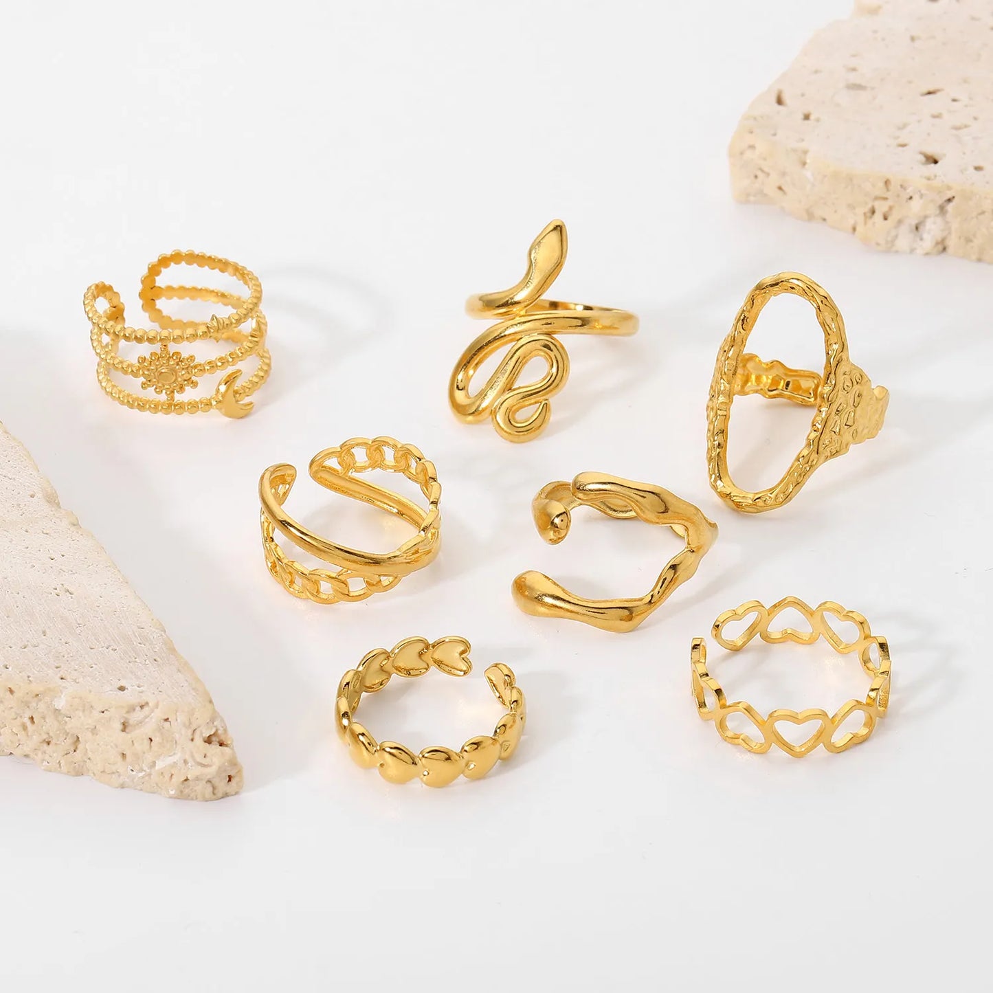 Kika Stainless Steel Jewelry Rings